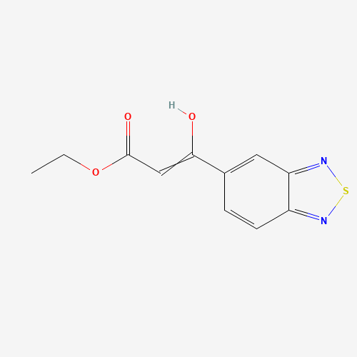 ethyl (Z)-3-(2,1,3-benzothiadiazol-5-yl)-3-hydroxyprop-2-enoate (CAS: 937279-23-7) - Chemical Structure and Molecular Formula 
