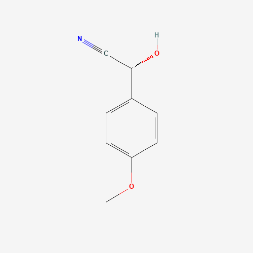(2R)-2-hydroxy-2-(4-methoxyphenyl)acetonitrile (CAS: 97070-73-0) - Chemical Structure and Molecular Formula 