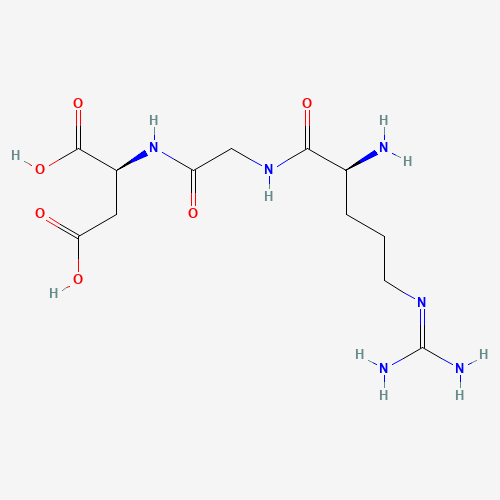 (2S)-2-[[2-[[(2S)-2-amino-5-(diaminomethylideneamino)pentanoyl]amino]acetyl]amino]butanedioic acid (CAS: 99896-85-2) - Chemical Structure and Molecular Formula 