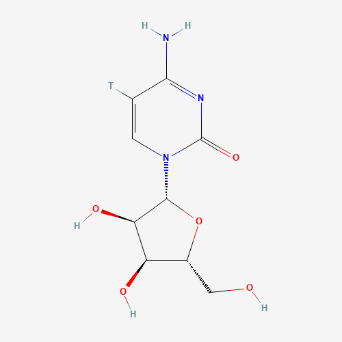 4-amino-1-[(2R,3R,4S,5R)-3,4-dihydroxy-5-(hydroxymethyl)oxolan-2-yl]-5-tritiopyrimidin-2-one (CAS: 14419-78-4) - Related Chemical Product