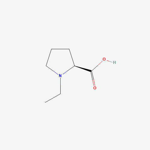 (2S)-1-ethylpyrrolidine-2-carboxylic acid (CAS: 98435-76-8) - Chemical Structure and Molecular Formula 
