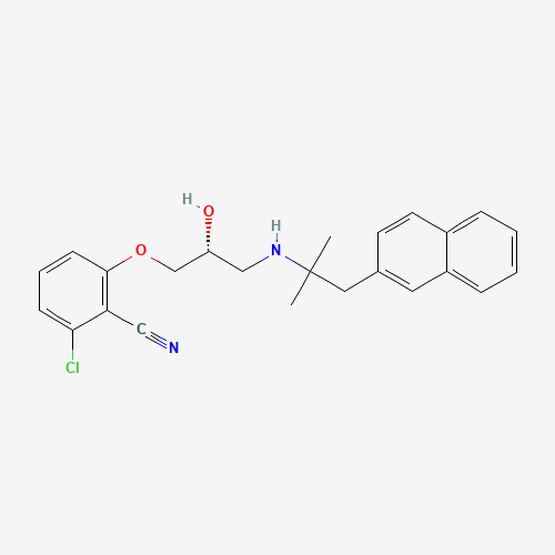 2-chloro-6-[(2R)-2-hydroxy-3-[(2-methyl-1-naphthalen-2-ylpropan-2-yl)amino]propoxy]benzonitrile (CAS: 284035-33-2) - Related Chemical Product