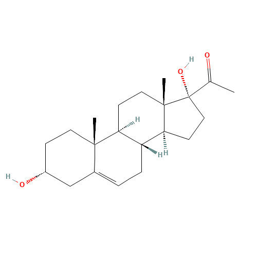 1-[(3R,8R,9S,10R,13S,14S,17R)-3,17-dihydroxy-10,13-dimethyl-1,2,3,4,7,8,9,11,12,14,15,16-dodecahydrocyclopenta[a]phenanthren-17-yl]ethanone (CAS: 1887-95-2) - Related Chemical Product