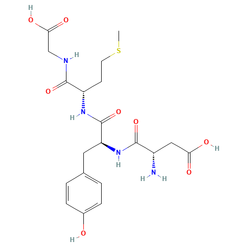 (3S)-3-amino-4-[[(2S)-1-[[(2S)-1-(carboxymethylamino)-4-methylsulfanyl-1-oxobutan-2-yl]amino]-3-(4-hydroxyphenyl)-1-oxopropan-2-yl]amino]-4-oxobutanoic acid (CAS: 80790-40-5) - Related Chemical Product