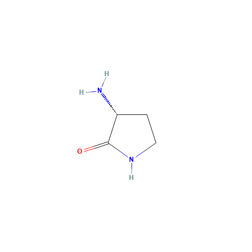 (3R)-3-aminopyrrolidin-2-one (CAS: 121010-86-4) - Chemical Structure and Molecular Formula 