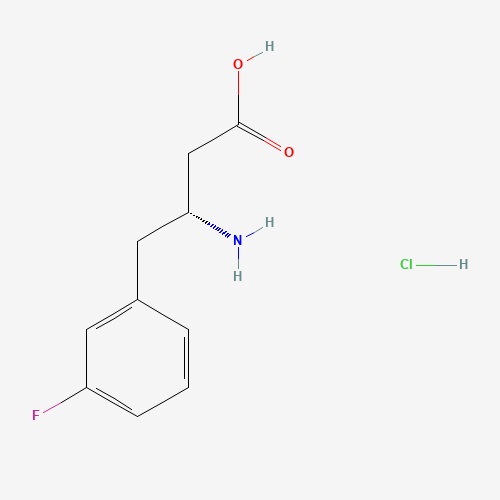 (3R)-3-amino-4-(3-fluorophenyl)butanoic acid;hydrochloride (CAS: 331763-65-6) - Chemical Structure and Molecular Formula 