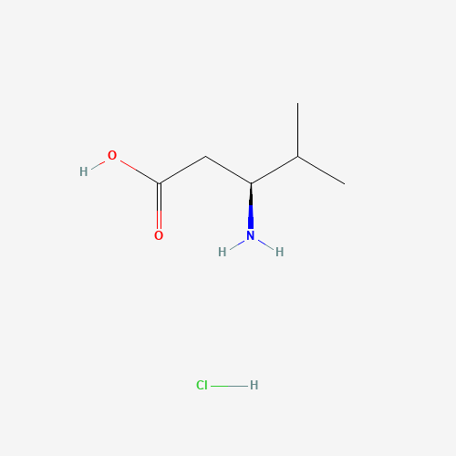 (3S)-3-amino-4-methylpentanoic acid;hydrochloride (CAS: 402587-64-8) - Chemical Structure and Molecular Formula 