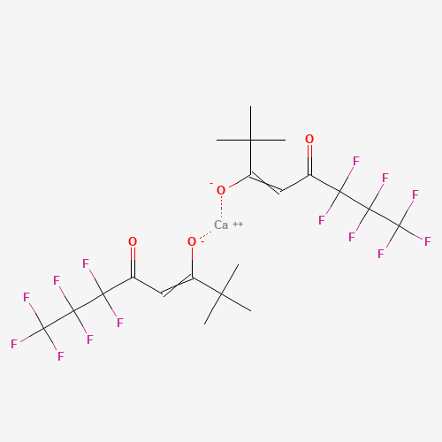 calcium;(Z)-6,6,7,7,8,8,8-heptafluoro-2,2-dimethyl-5-oxooct-3-en-3-olate (CAS: 36885-29-7) - Chemical Structure and Molecular Formula 