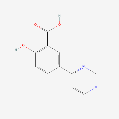 (3Z)-6-oxo-3-(1H-pyrimidin-6-ylidene)cyclohexa-1,4-diene-1-carboxylic acid (CAS: 23380-77-0) - Chemical Structure and Molecular Formula 