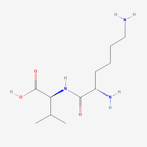 (2S)-2-[[(2S)-2,6-diaminohexanoyl]amino]-3-methylbutanoic acid (CAS: 20556-11-0) - Chemical Structure and Molecular Formula 