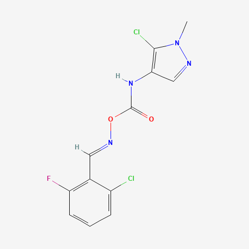 [(E)-(2-chloro-6-fluorophenyl)methylideneamino] N-(5-chloro-1-methylpyrazol-4-yl)carbamate (CAS: 648427-16-1) - Related Chemical Product