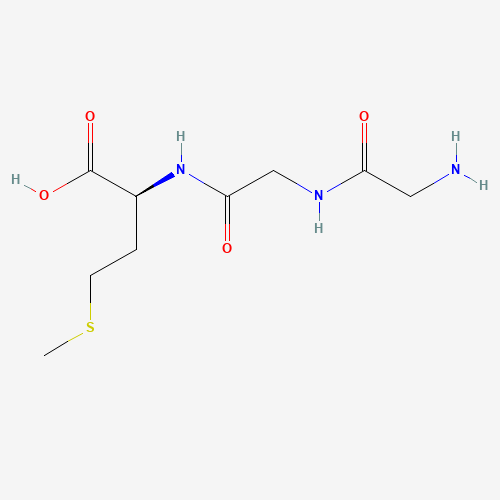 (2S)-2-[[2-[(2-aminoacetyl)amino]acetyl]amino]-4-methylsulfanylbutanoic acid (CAS: 17343-02-1) - Chemical Structure and Molecular Formula 