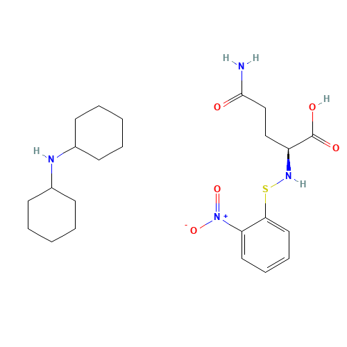 (2S)-5-amino-2-[(2-nitrophenyl)sulfanylamino]-5-oxopentanoic acid;N-cyclohexylcyclohexanamine (CAS: 64143-47-1) - Related Chemical Product