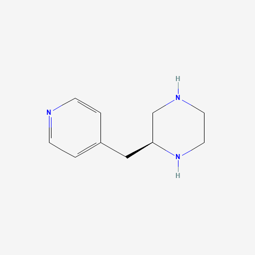 (2S)-2-(pyridin-4-ylmethyl)piperazine (CAS: 1217442-44-8) - Chemical Structure and Molecular Formula 