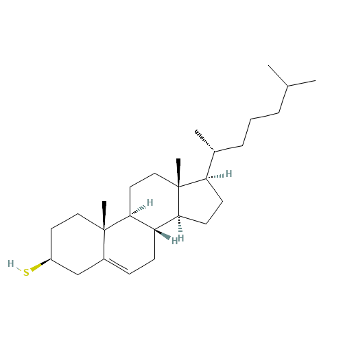 (3S,8S,9S,10R,13R,14S,17R)-10,13-dimethyl-17-[(2R)-6-methylheptan-2-yl]-2,3,4,7,8,9,11,12,14,15,16,17-dodecahydro-1H-cyclopenta[a]phenanthrene-3-thiol (CAS: 1249-81-6) - Related Chemical Product