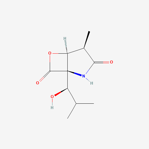 (1S,2R,5R)-5-[(1R)-1-hydroxy-2-methylpropyl]-2-methyl-7-oxa-4-azabicyclo[3.2.0]heptane-3,6-dione (CAS: 186833-31-8) - Related Chemical Product