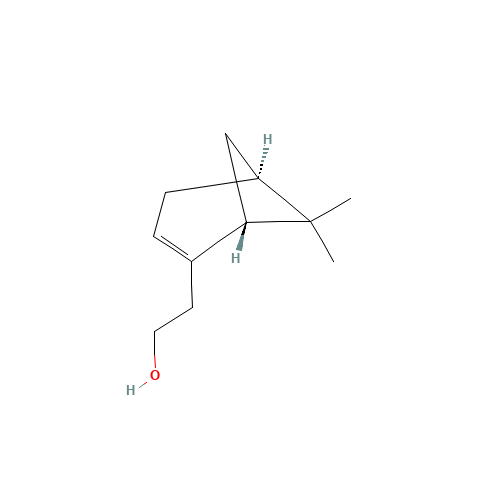 2-[(1S,5R)-6,6-dimethyl-4-bicyclo[3.1.1]hept-3-enyl]ethanol (CAS: 35836-73-8) - Chemical Structure and Molecular Formula 