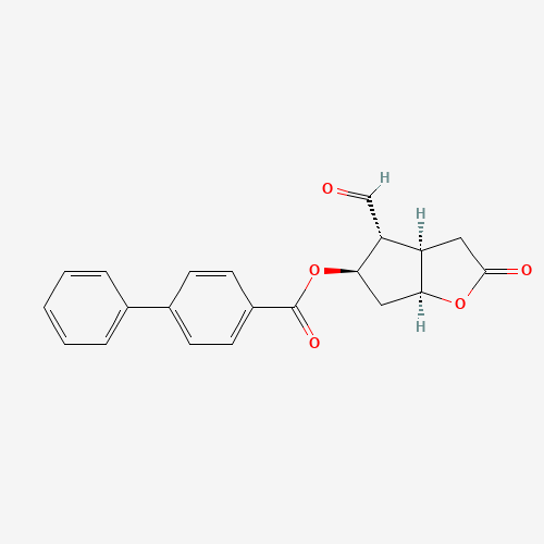 [(3aR,4R,5R,6aS)-4-formyl-2-oxo-3,3a,4,5,6,6a-hexahydrocyclopenta[b]furan-5-yl] 4-phenylbenzoate (CAS: 38754-71-1) - Related Chemical Product