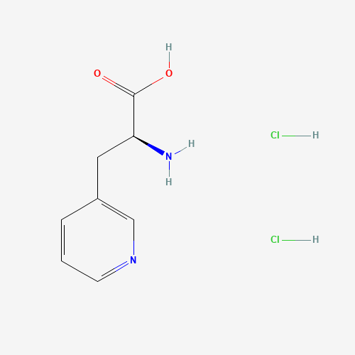 (2S)-2-amino-3-pyridin-3-ylpropanoic acid;dihydrochloride (CAS: 93960-20-4) - Chemical Structure and Molecular Formula 