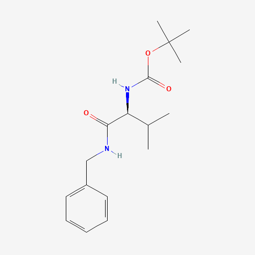 tert-butyl N-[(2S)-1-(benzylamino)-3-methyl-1-oxobutan-2-yl]carbamate (CAS: 67106-22-3) - Chemical Structure and Molecular Formula 