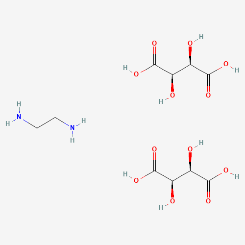 (2R,3R)-2,3-dihydroxybutanedioic acid;ethane-1,2-diamine (CAS: 996-78-1) - Chemical Structure and Molecular Formula 