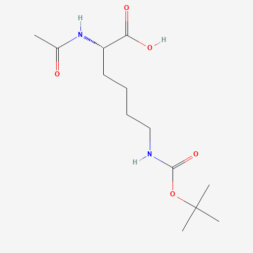 (2S)-2-acetamido-6-[(2-methylpropan-2-yl)oxycarbonylamino]hexanoic acid (CAS: 23500-04-1) - Chemical Structure and Molecular Formula 