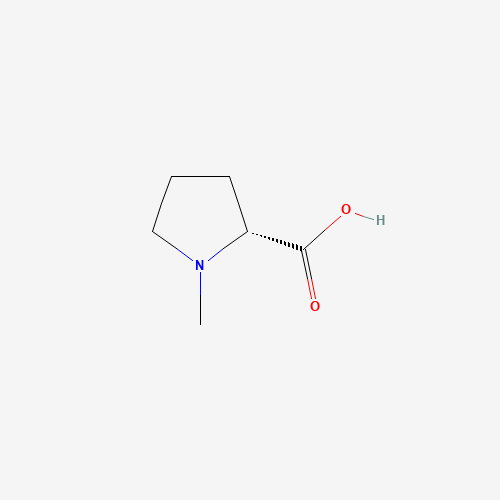 (2R)-1-methylpyrrolidine-2-carboxylic acid (CAS: 58123-62-9) - Chemical Structure and Molecular Formula 