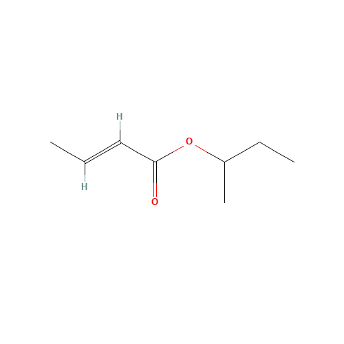 butan-2-yl (E)-but-2-enoate (CAS: 10371-45-6) - Chemical Structure and Molecular Formula 
