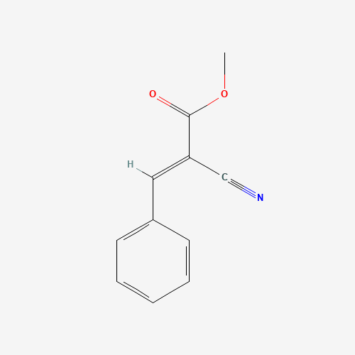 methyl (E)-2-cyano-3-phenylprop-2-enoate (CAS: 14533-86-9) - Chemical Structure and Molecular Formula 