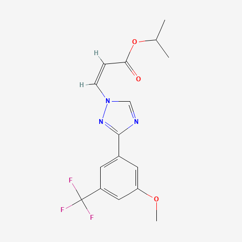 propan-2-yl (Z)-3-[3-[3-methoxy-5-(trifluoromethyl)phenyl]-1,2,4-triazol-1-yl]prop-2-enoate (CAS: 1333151-73-7) - Related Chemical Product