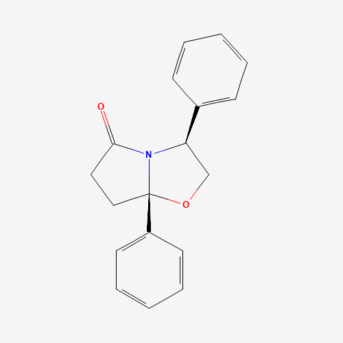(3S,7aS)-3,7a-diphenyl-2,3,6,7-tetrahydropyrrolo[2,1-b][1,3]oxazol-5-one (CAS: 161970-71-4) - Chemical Structure and Molecular Formula 