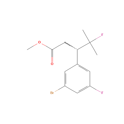 methyl (3S)-3-(3-bromo-5-fluorophenyl)-4-fluoro-4-methylpentanoate (CAS: 1147871-79-1) - Related Chemical Product