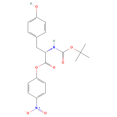 (4-nitrophenyl) (2S)-3-(4-hydroxyphenyl)-2-[(2-methylpropan-2-yl)oxycarbonylamino]propanoate (CAS: 20866-55-1) - Related Chemical Product