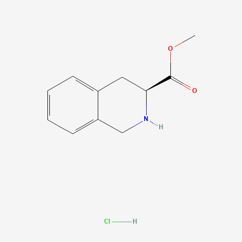 methyl (3S)-1,2,3,4-tetrahydroisoquinoline-3-carboxylate;hydrochloride (CAS: 78183-55-8) - Chemical Structure and Molecular Formula 