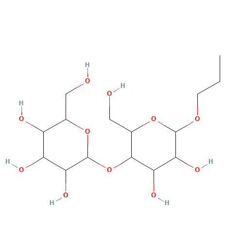 (2S,3R,4S,5R,6R)-2-[(2R,3S,4R,5R,6R)-4,5-dihydroxy-2-(hydroxymethyl)-6-propoxyoxan-3-yl]oxy-6-(hydroxymethyl)oxane-3,4,5-triol (CAS: 98302-29-5) - Related Chemical Product