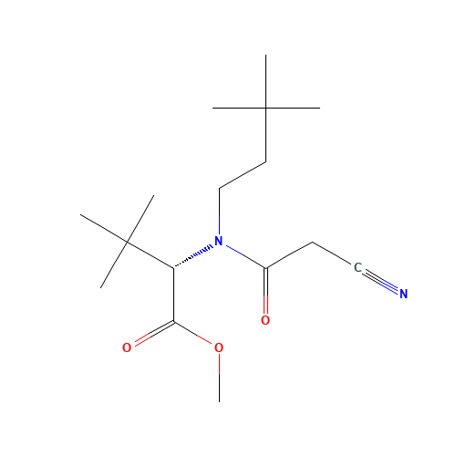methyl (2S)-2-[(2-cyanoacetyl)-(3,3-dimethylbutyl)amino]-3,3-dimethylbutanoate (CAS: 1162665-53-3) - Related Chemical Product