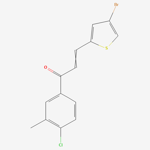 (E)-3-(4-bromothiophen-2-yl)-1-(4-chloro-3-methylphenyl)prop-2-en-1-one (CAS: 219619-24-6) - Related Chemical Product