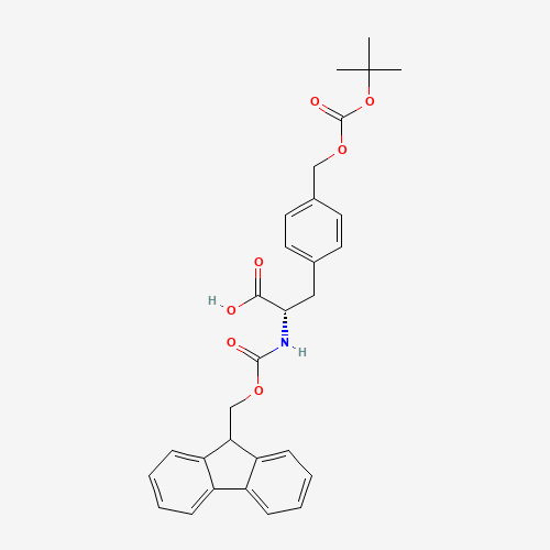 (2S)-2-(9H-fluoren-9-ylmethoxycarbonylamino)-3-[4-[(2-methylpropan-2-yl)oxycarbonyloxymethyl]phenyl]propanoic acid (CAS: 205181-69-7) - Related Chemical Product