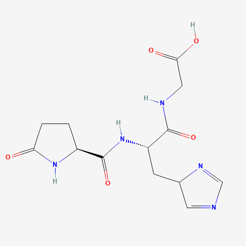2-[[(2S)-3-(1H-imidazol-5-yl)-2-[[(2S)-5-oxopyrrolidine-2-carbonyl]amino]propanoyl]amino]acetic acid (CAS: 69275-10-1) - Related Chemical Product