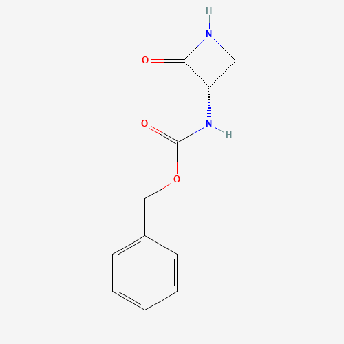 benzyl N-[(3S)-2-oxoazetidin-3-yl]carbamate (CAS: 80082-81-1) - Chemical Structure and Molecular Formula 
