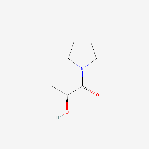 (2S)-2-hydroxy-1-pyrrolidin-1-ylpropan-1-one (CAS: 122151-38-6) - Chemical Structure and Molecular Formula 