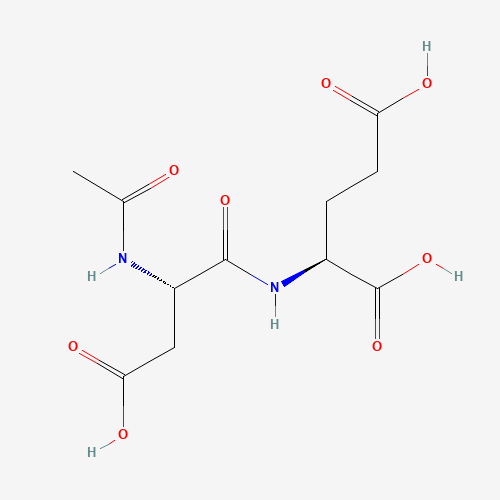(2S)-2-[[(2S)-2-acetamido-3-carboxypropanoyl]amino]pentanedioic acid (CAS: 3106-85-2) - Chemical Structure and Molecular Formula 