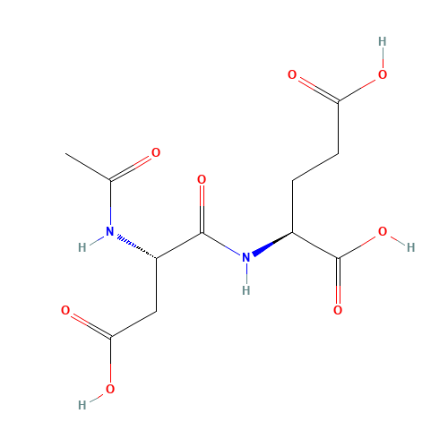 (2S)-2-[[(2S)-2-acetamido-3-carboxypropanoyl]amino]pentanedioic acid (CAS: 3106-85-2) - Chemical Structure and Molecular Formula 