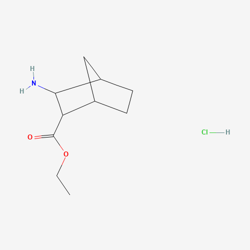 ethyl (1S,2S,3R,4R)-3-aminobicyclo[2.2.1]heptane-2-carboxylate;hydrochloride (CAS: 95630-76-5) - Chemical Structure and Molecular Formula 