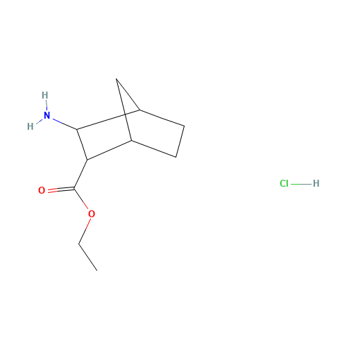 ethyl (1S,2S,3R,4R)-3-aminobicyclo[2.2.1]heptane-2-carboxylate;hydrochloride (CAS: 95630-76-5) - Chemical Structure and Molecular Formula 