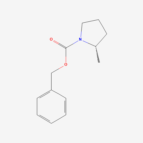 benzyl (2S)-2-methylpyrrolidine-1-carboxylate (CAS: 117607-12-2) - Chemical Structure and Molecular Formula 