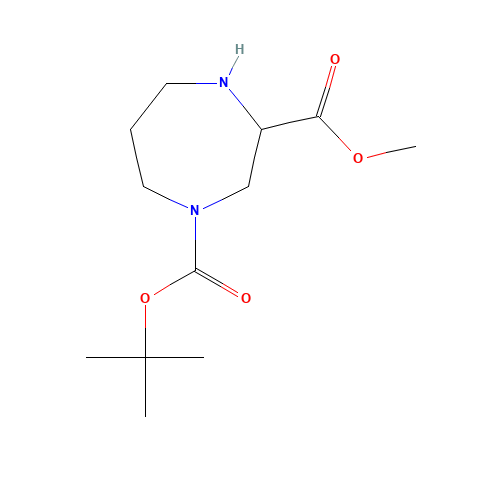 1-tert-Butyl 3-methyl 1,4-diazepane-1,3-dicarboxylate hydrochloride Cite this Record (CAS: 1253789-07-9) - Related Chemical Product