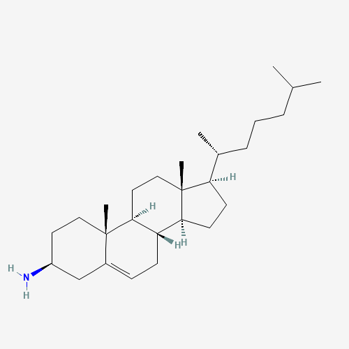 Cholesterylamine (CAS: 2126-93-4) - Chemical Structure and Molecular Formula 
