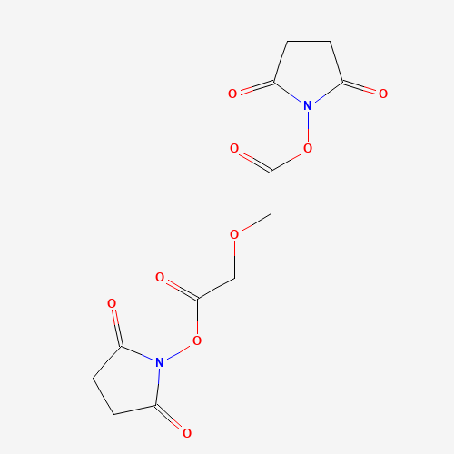 Bis-N-succinimidyl diglycolic acid, 2,2-Oxydiacetic acid bis-N-succinimidyl ester chemical structure Bis-N-succinimidyl diglycolic acid, 2,2-Oxydiacetic acid bis-N-succinimidyl ester (CAS: 373614-12-1) - Chemical Structure and Molecular Formula
