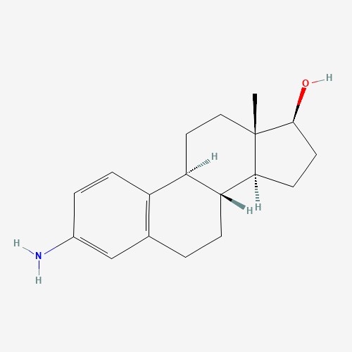 (8R,9S,13S,14S,17S)-3-amino-13-methyl-6,7,8,9,11,12,14,15,16,17-decahydrocyclopenta[a]phenanthren-17-ol (CAS: 10427-24-4) - Related Chemical Product